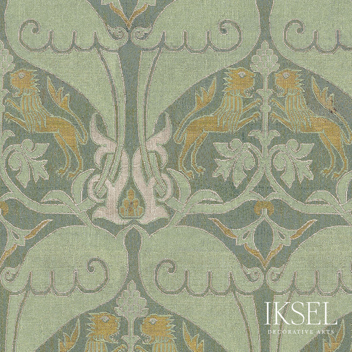 Schumacher RW916CR60-275 NASRID LIONS in SAGE Wallpaper - IK