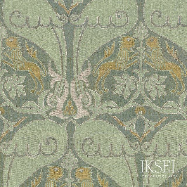Schumacher RW916CR60-275 NASRID LIONS in SAGE Wallpaper - IK