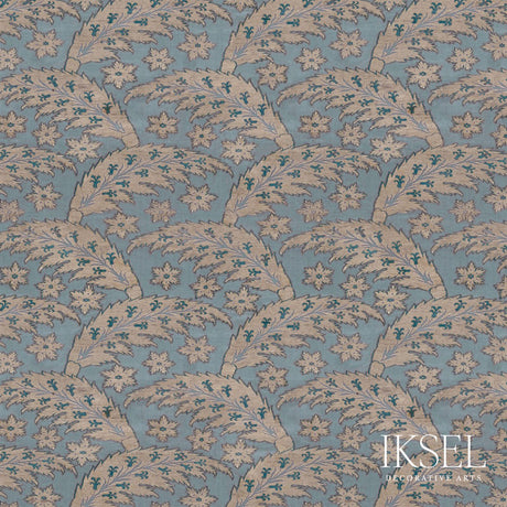 Schumacher RW917CR51-325 SAZ LEAVES in NATTIER Wallpaper - I
