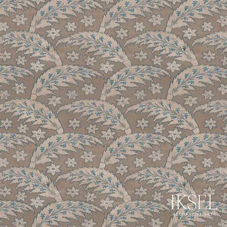 Schumacher RW917CR56-375-S SAZ LEAVES in TAWNY Wallpaper - I