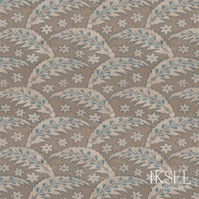 Schumacher RW917CR56-375-S SAZ LEAVES in TAWNY Wallpaper - I