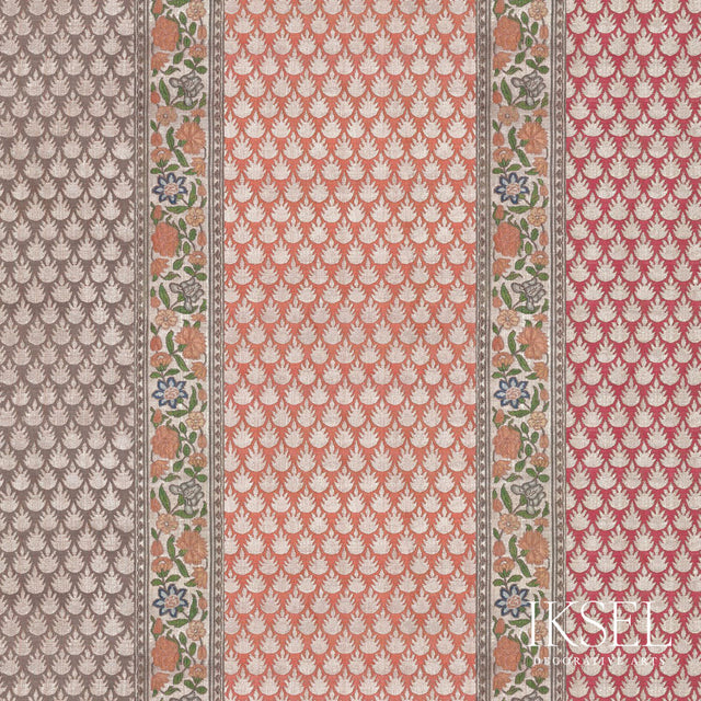 Schumacher RW919CS01-375 KASHAN STRIPE in ORIGINAL Wallpaper