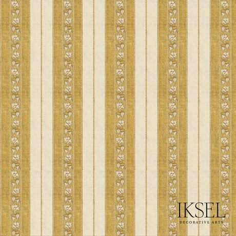 Schumacher RW929CR71-300-S SAFAVID WIDE STRIPE in GOLD Wallp