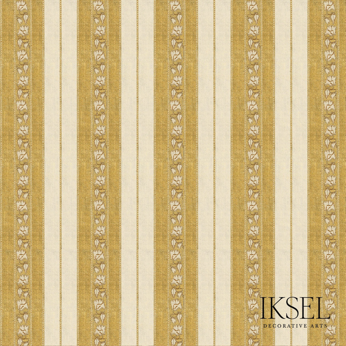 Schumacher RW929CR71-375 SAFAVID WIDE STRIPE in GOLD Wallpap