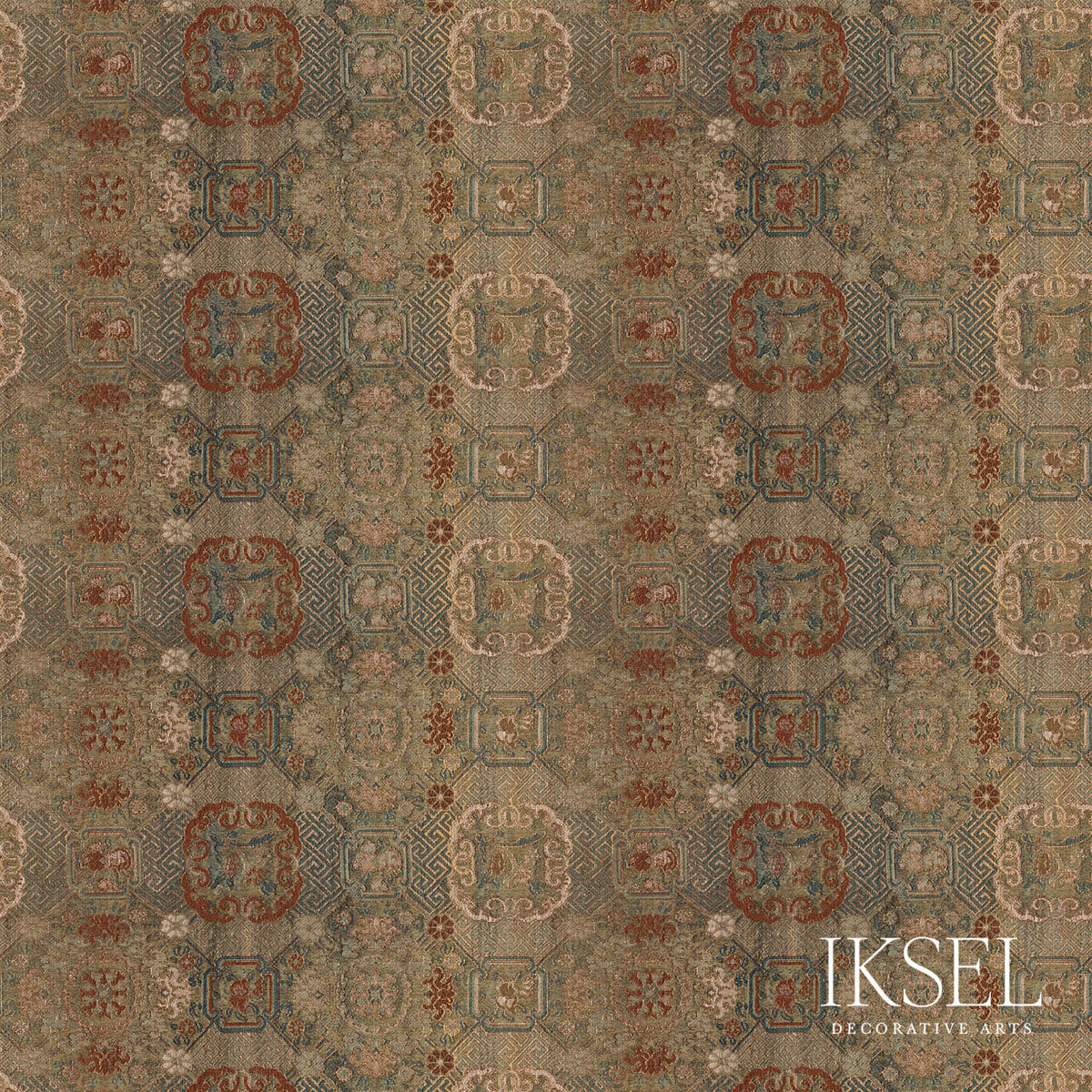 Schumacher RW930CR62 JAPANESE MEDALLIONS in AUTUMN Wallpaper