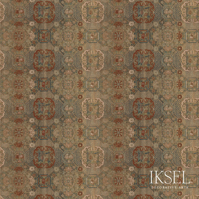 Schumacher RW930CR62 JAPANESE MEDALLIONS in AUTUMN Wallpaper
