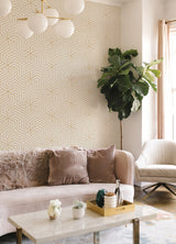 Rachel Zoe RZS4528 Cream Ramsey Peel & Stick Wallpaper