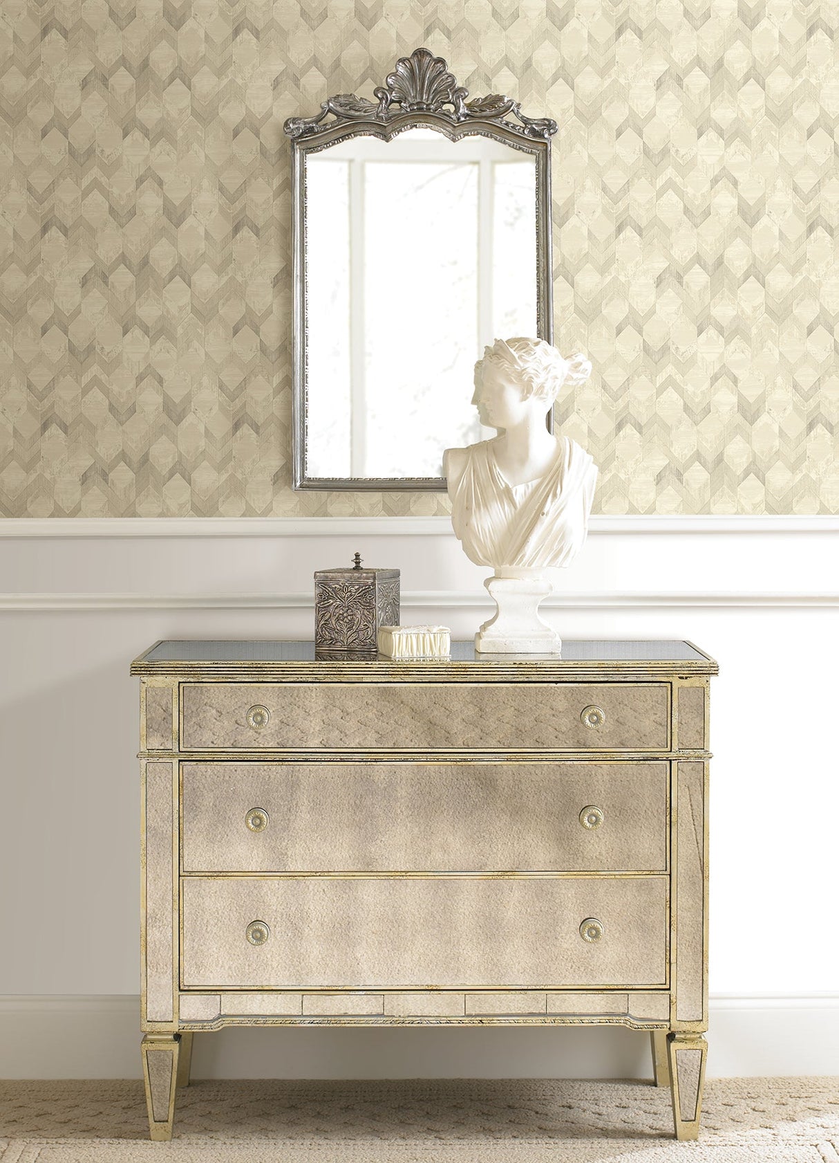 Rachel Zoe RZS4529 Gold Greer Peel & Stick Wallpaper