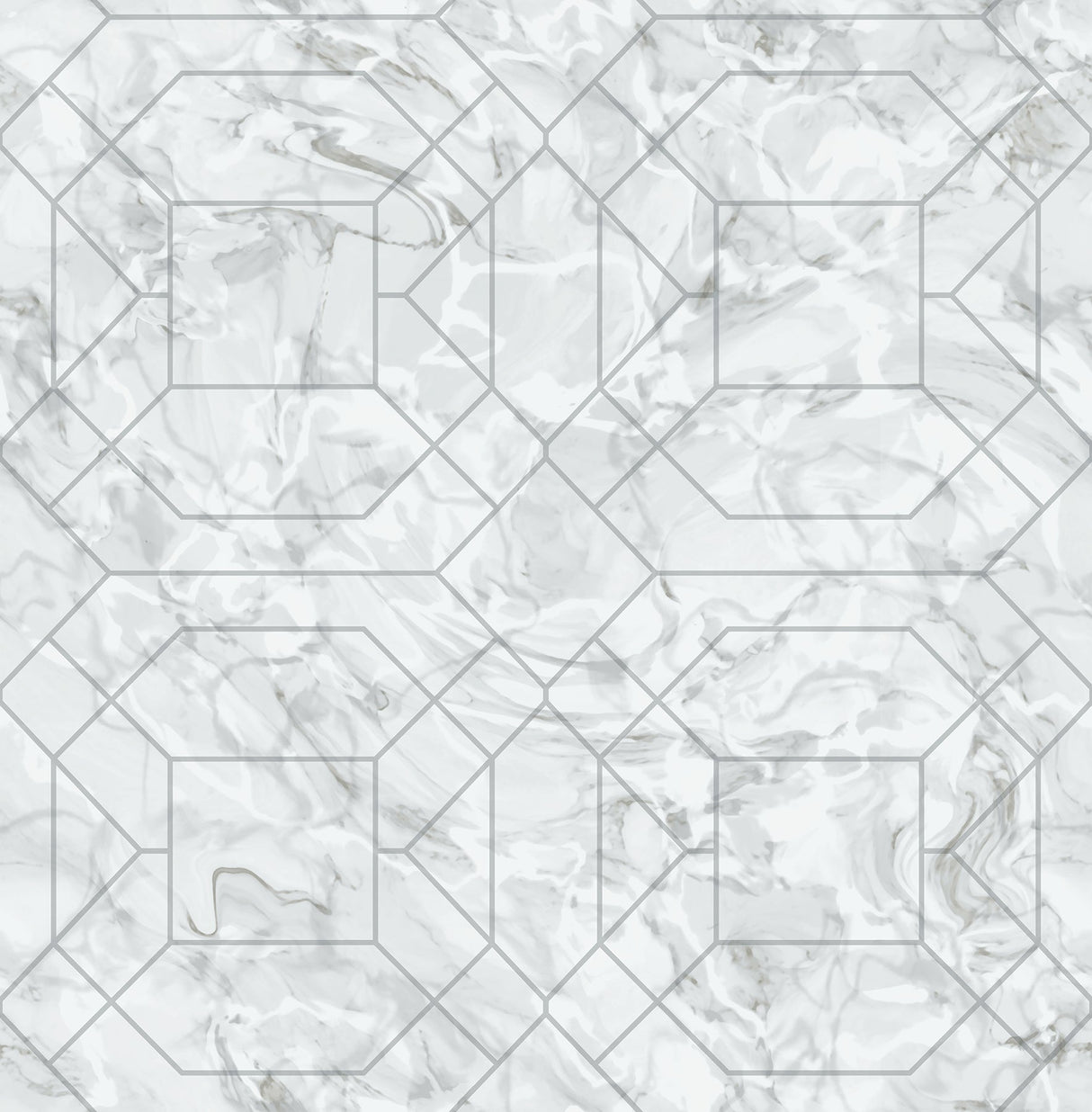 Rachel Zoe RZS4532 Silver Seraphina Peel & Stick Wallpaper