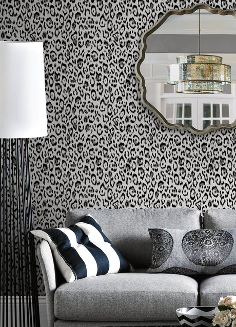 Rachel Zoe RZS4534 Black Marlowe Peel & Stick Wallpaper