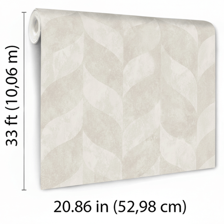Veer Decor Harlow Geo White Wallpaper VRVZ400-92