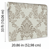 Veer Decor Venezia Damask Grey Wallpaper VRVZ909-91