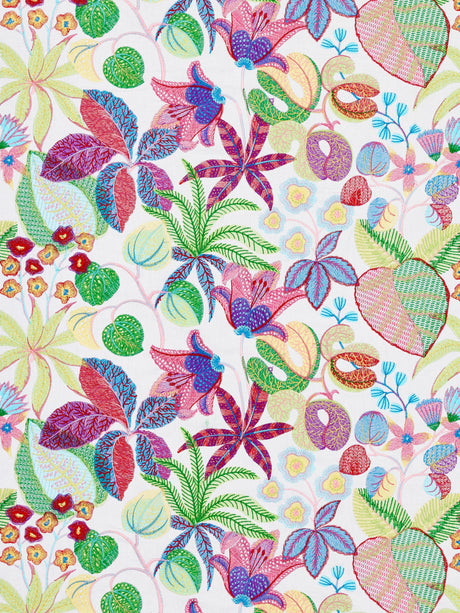 Scalamandre S7 00015400 BOUQUET GREENHOUSE Fabric - Eade's Wallpaper