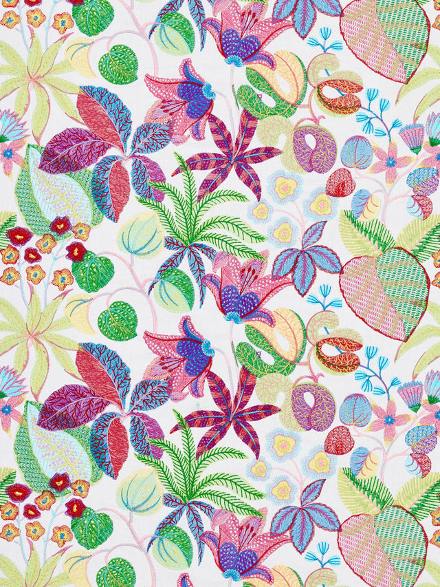 Scalamandre S7 00015400 BOUQUET GREENHOUSE Fabric - Eade's Wallpaper