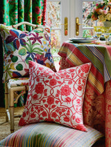 Scalamandre S7 00015400 BOUQUET GREENHOUSE Fabric - Eade's Wallpaper