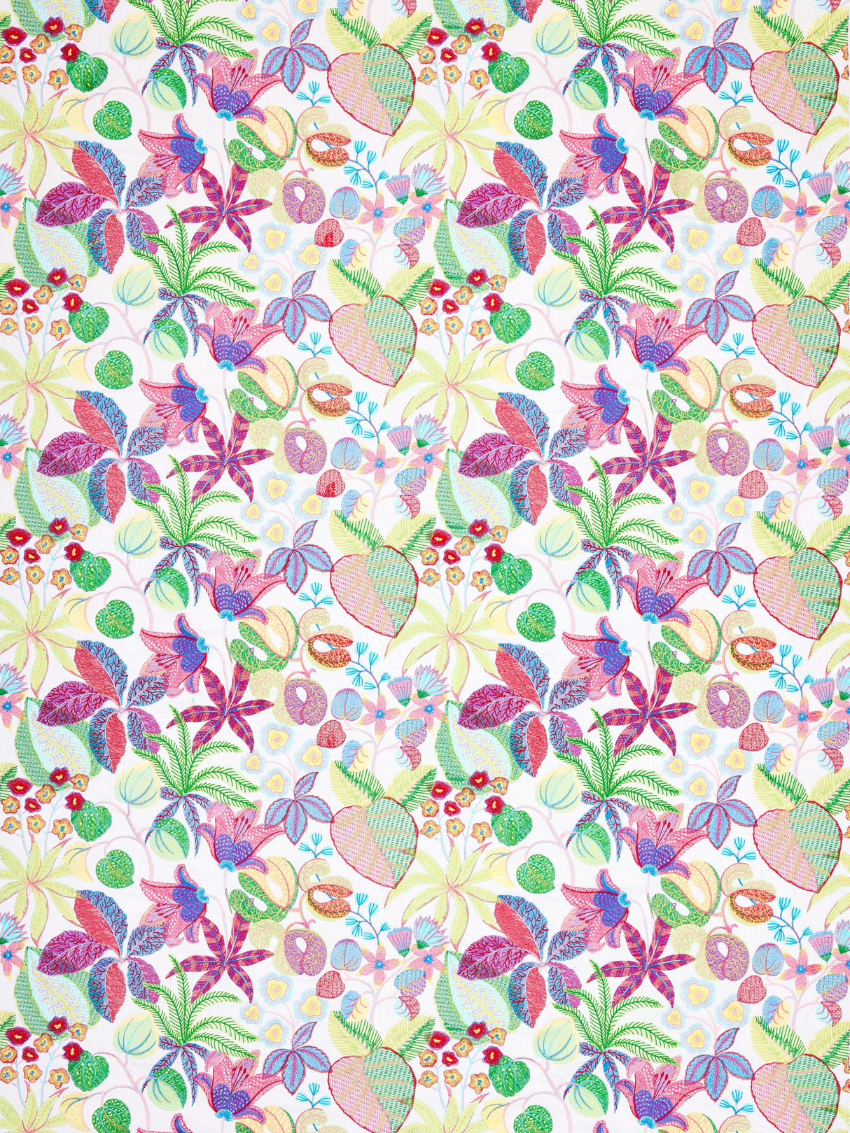 Scalamandre S7 00015400 BOUQUET GREENHOUSE Fabric - Eade's Wallpaper