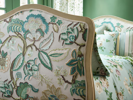 Scalamandre S7 0002HILL CELADON HILLSIDE CREWEL Fabric - Eade's Wallpaper