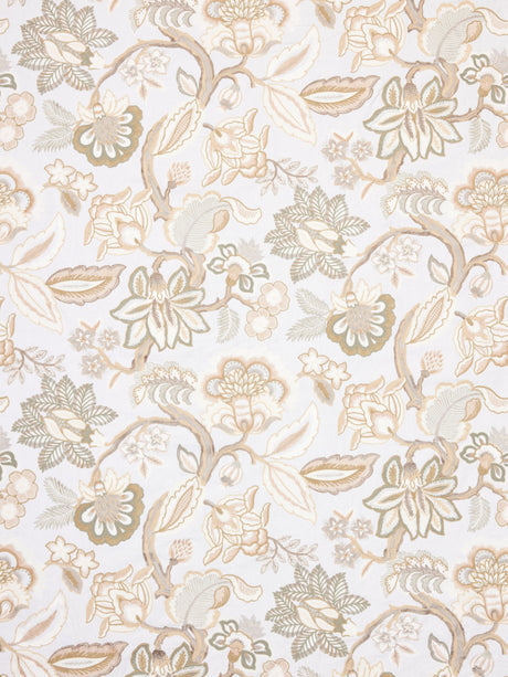 Scalamandre S7 0003HILL IVORY HILLSIDE CREWEL Fabric - Eade's Wallpaper