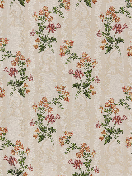 Scalamandre SB 00011735 OFF-WHITE SPOLINATO Fabric - Eade's Wallpaper