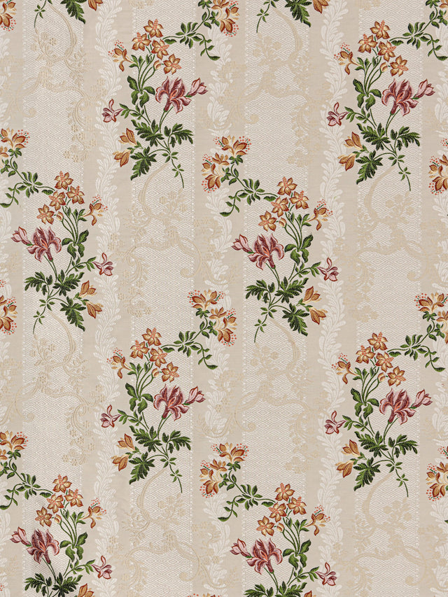 Scalamandre SB 00011735 OFF-WHITE SPOLINATO Fabric - Eade's Wallpaper