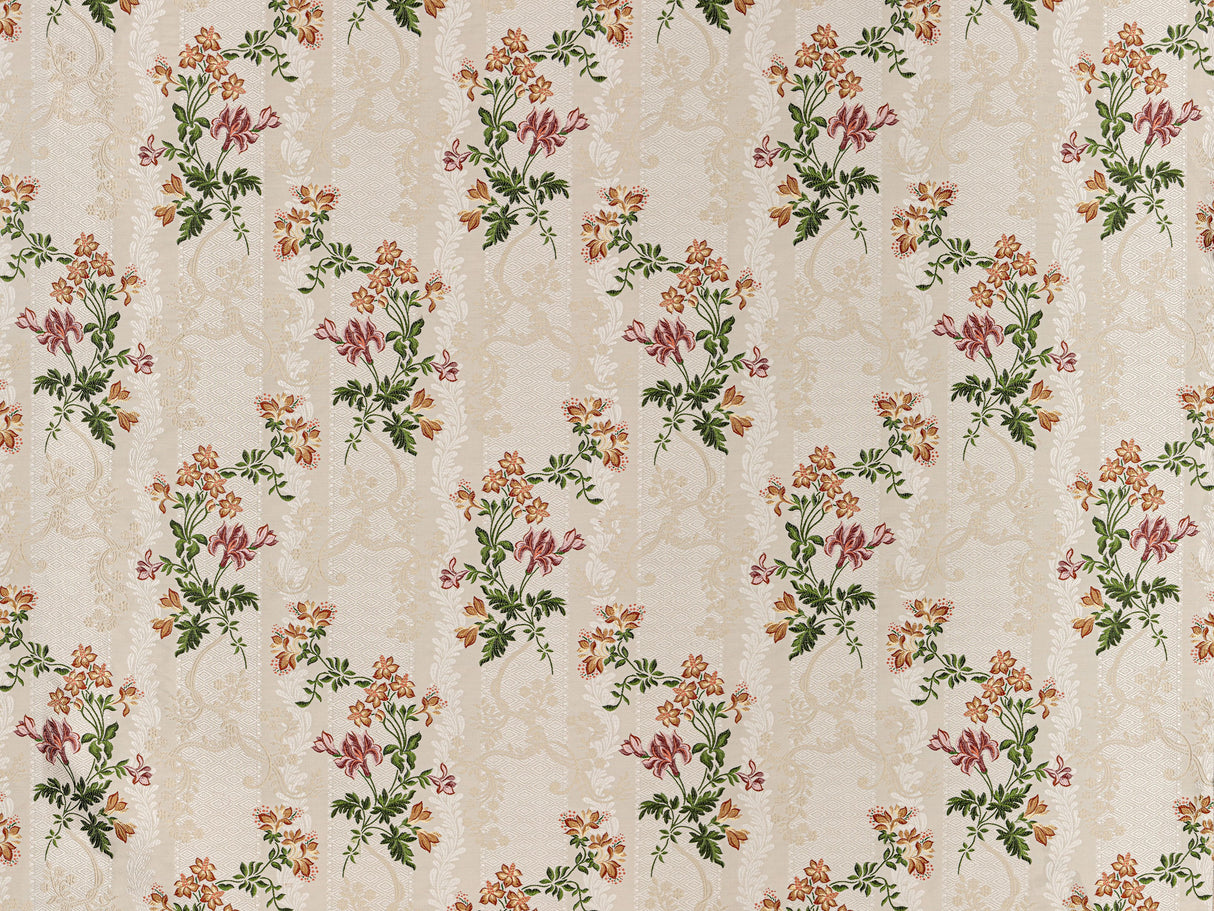 Scalamandre SB 00011735 OFF-WHITE SPOLINATO Fabric - Eade's Wallpaper