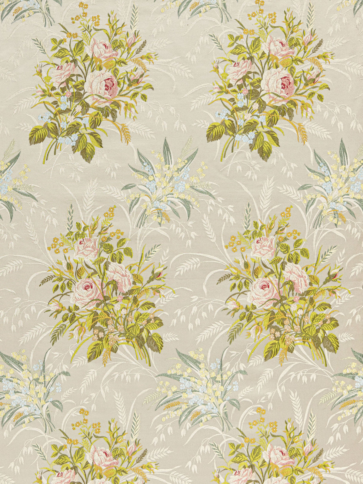 Scalamandre SB 00012046 SPRING BOUQUET FIORI ROSSETA Fabric - Eade's Wallpaper