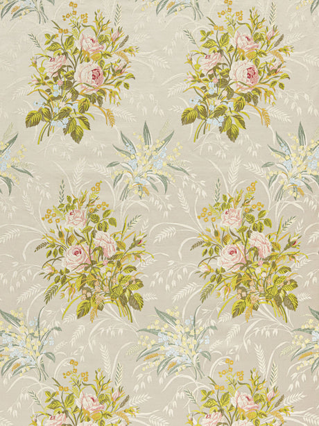 Scalamandre SB 00012046 SPRING BOUQUET FIORI ROSSETA Fabric - Eade's Wallpaper
