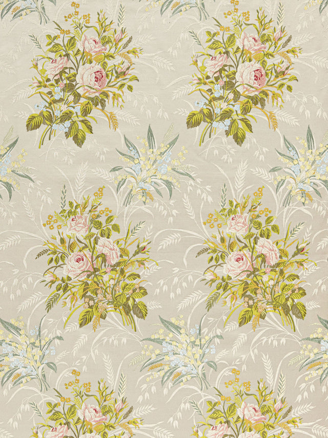 Scalamandre SB 00012046 SPRING BOUQUET FIORI ROSSETA Fabric - Eade's Wallpaper
