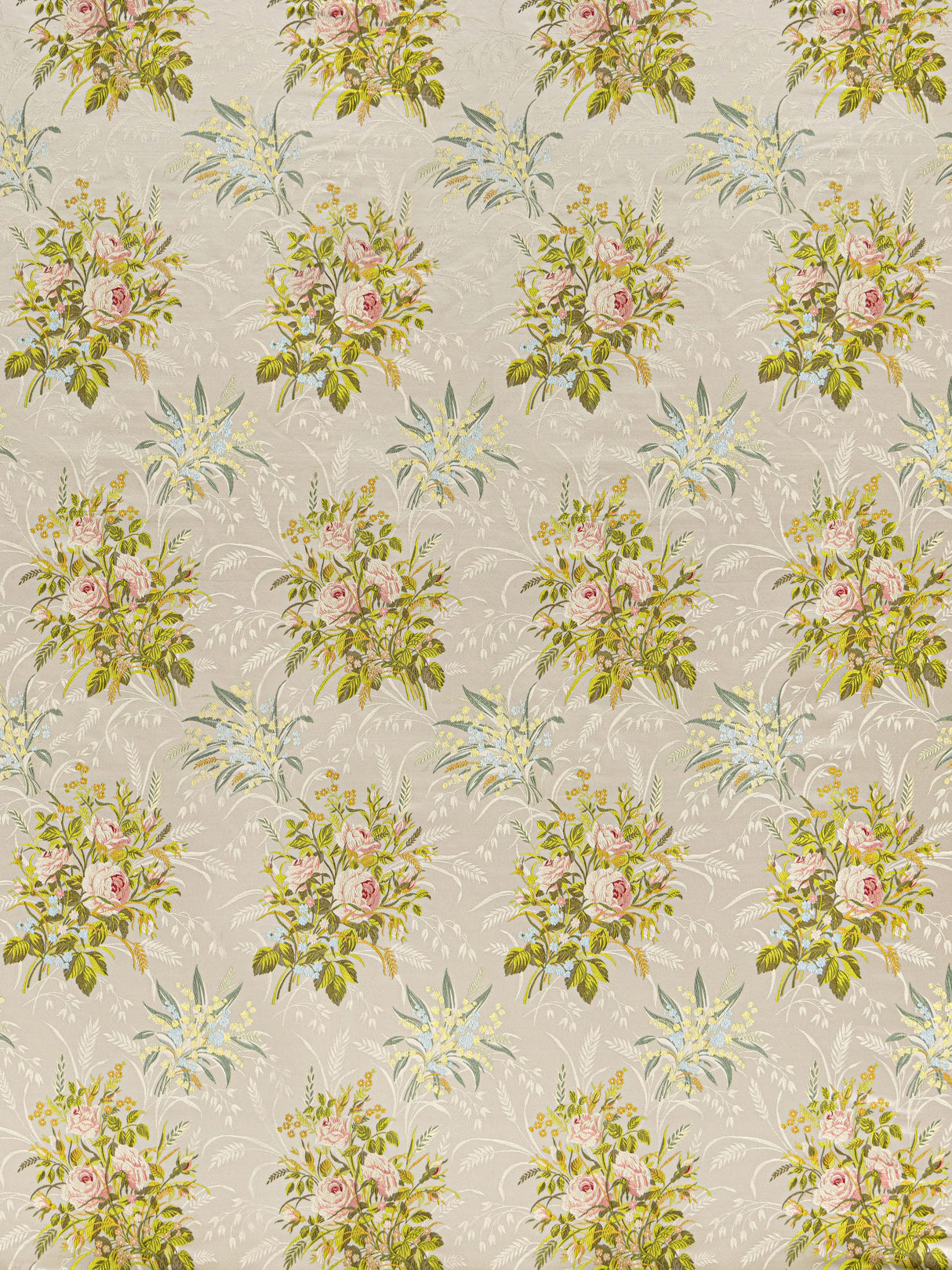 Scalamandre SB 00012046 SPRING BOUQUET FIORI ROSSETA Fabric - Eade's Wallpaper