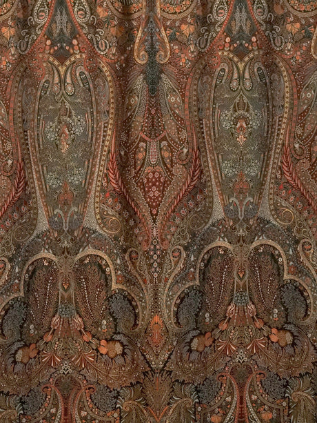 Scalamandre SB 00027811 BLACK MULTI LIVONIA Fabric - Eade's Wallpaper