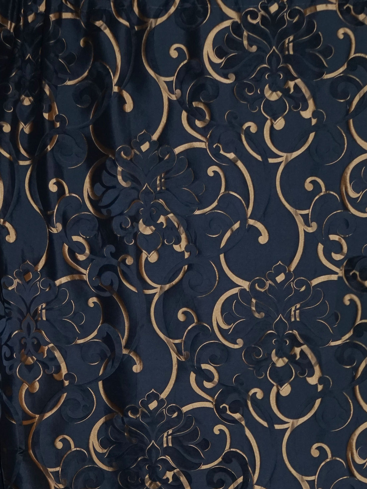 Scalamandre SB 00041059 MIDNIGHT CIMAROSA Fabric - Eade's Wallpaper