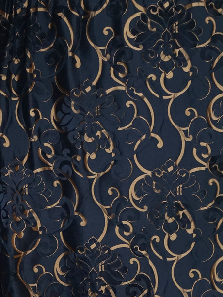 Scalamandre SB 00041059 MIDNIGHT CIMAROSA Fabric - Eade's Wallpaper