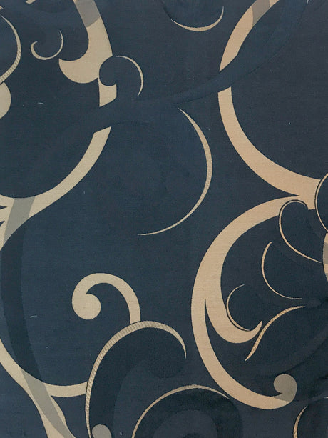 Scalamandre SB 00041059 MIDNIGHT CIMAROSA Fabric - Eade's Wallpaper