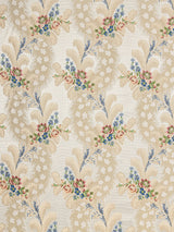 Scalamandre SB 00060289 ROSE & BLUE ON IVORY CHEVERNY Fabric - Eade's Wallpaper