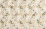 Scalamandre SB 00060289 ROSE & BLUE ON IVORY CHEVERNY Fabric - Eade's Wallpaper