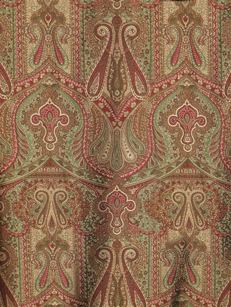 Scalamandre SB 00960343 MARRONE CACHEMIRE PERSIANO Fabric - Eade's Wallpaper