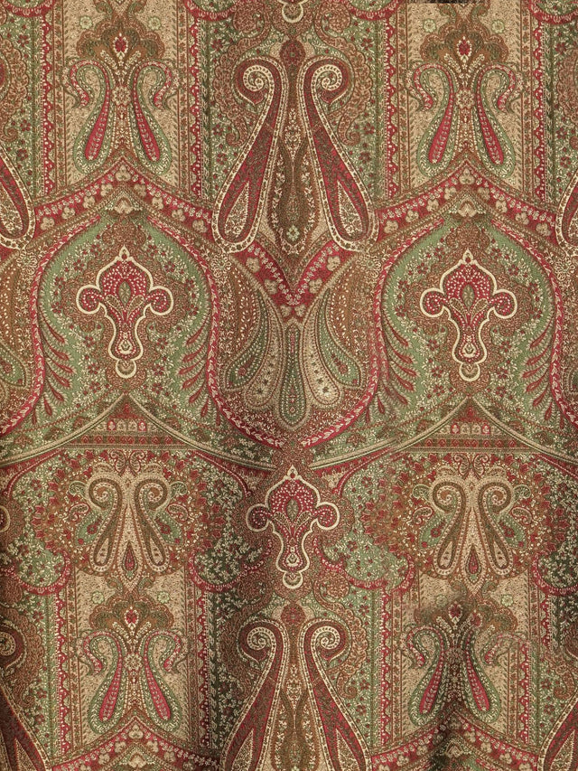 Scalamandre SB 00960343 MARRONE CACHEMIRE PERSIANO Fabric - Eade's Wallpaper