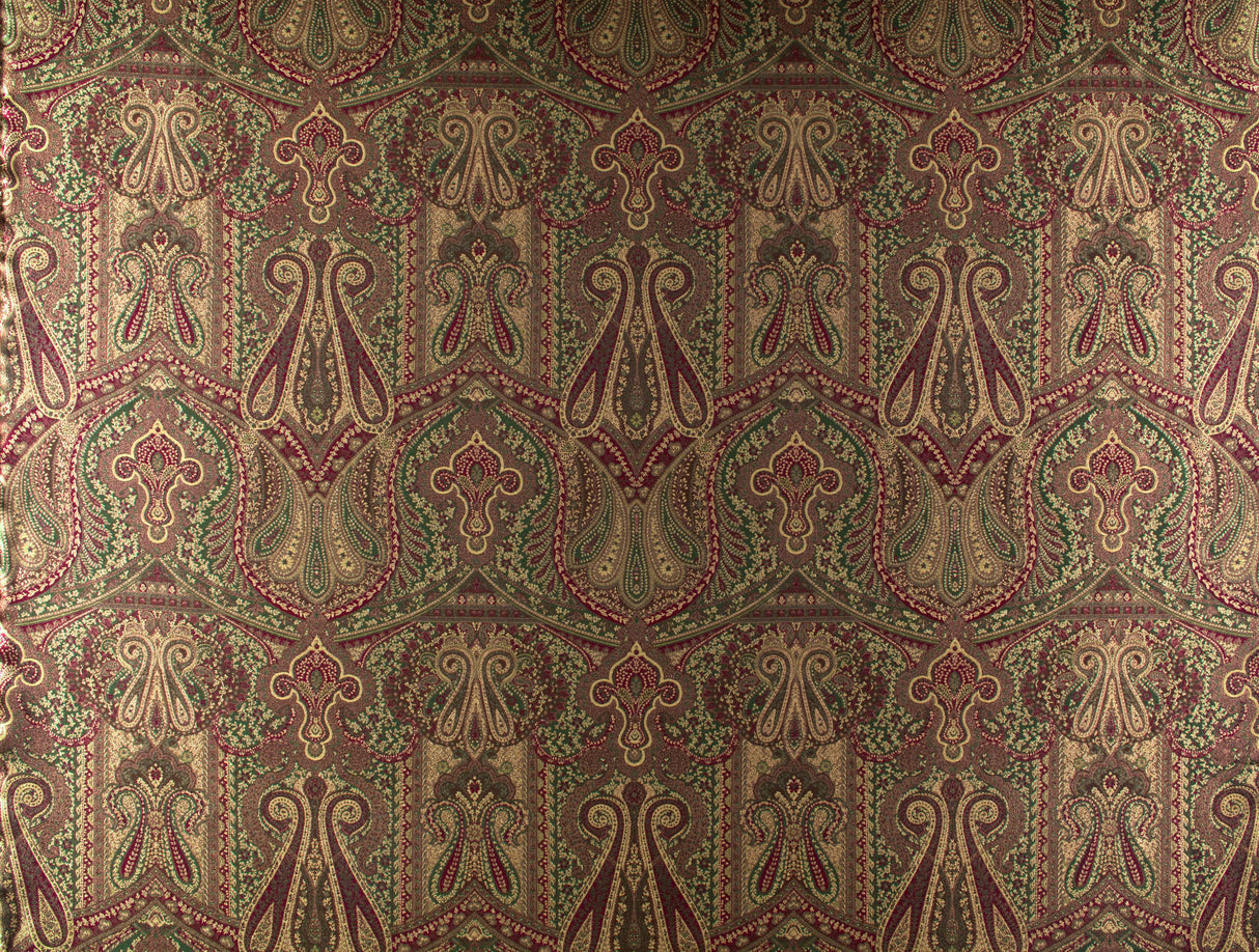Scalamandre SB 00960343 MARRONE CACHEMIRE PERSIANO Fabric - Eade's Wallpaper
