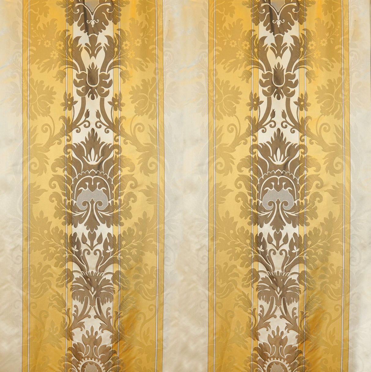Scalamandre SB 83471612 GOLD/COCOA ALIPLO Fabric - Eade's Wallpaper