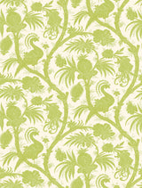 Scalamandre SCS3876 Pear Balinese Peacock Scalamandre Self Adhesive Wallpaper