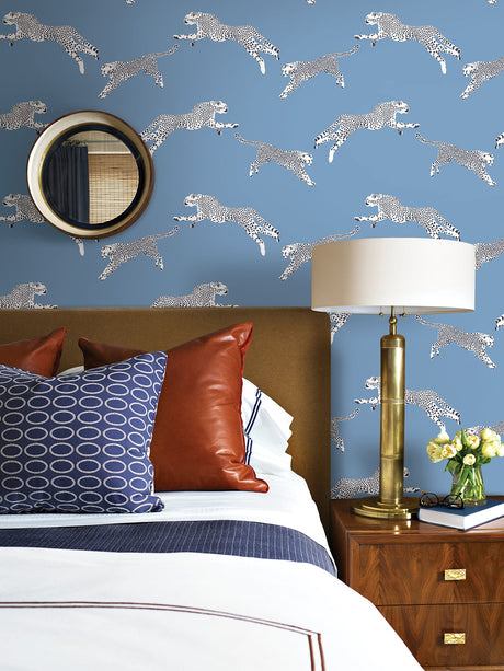 Scalamandre SCS4277 Cloud Nine Leaping Cheetah Peel & Stick Wallpaper