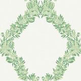 Scalamandre SCS6051 Jade Wreath Peel & Stick Wallpaper