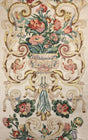 Scalamandre SC 000116136M MULTICOLOR BAROQUE FLORAL CANVAS Fabric - Eade's Wallpaper