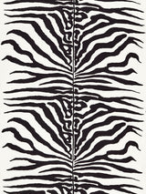 Scalamandre SC 000116366M BLACK ZEBRA Fabric - Eade's Wallpaper