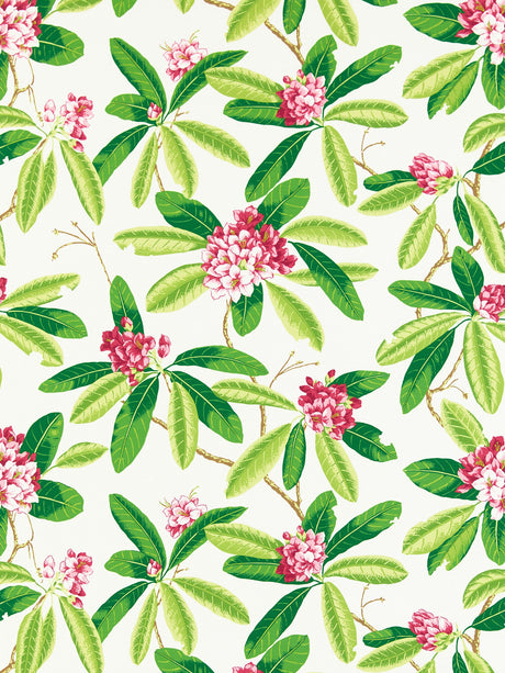Scalamandre SC 000116454M FUSCHIA RHODODENDRON - OUTDOOR Fabric - Eade's Wallpaper
