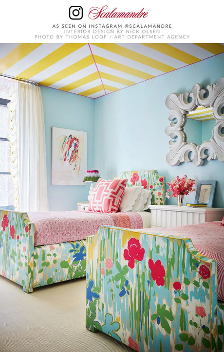 Scalamandre SC 000116549 MULTI LA FENETRE OUVERTE Fabric - Eade's Wallpaper