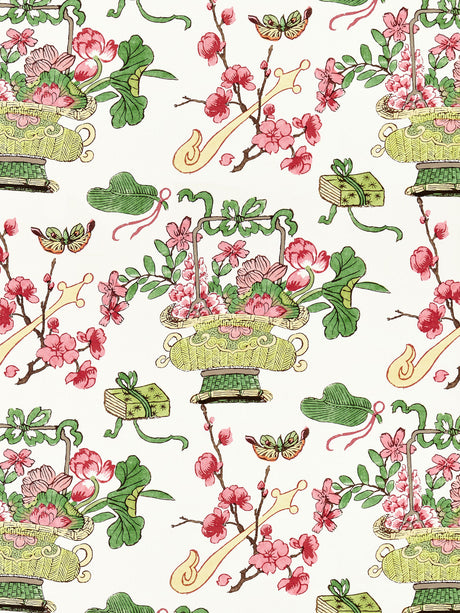 Scalamandre SC 000116591 SPRING SHANGHAI BLOSSOMS Fabric - Eade's Wallpaper