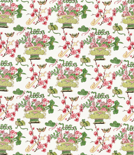 Scalamandre SC 000116591 SPRING SHANGHAI BLOSSOMS Fabric - Eade's Wallpaper