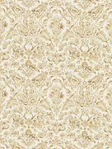 Scalamandre SC 000116598 IVORY & BURNISHED GOLD MANSFIELD DAMASK PRINT Fabric - Eade's Wallpaper