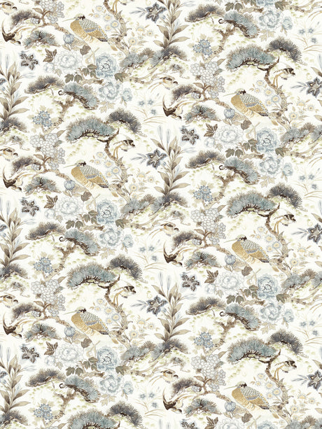 Scalamandre SC 000116601 PARCHMENT SHENYANG LINEN PRINT Fabric - Eade's Wallpaper